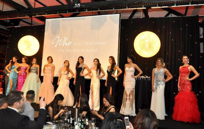 The contestants. Courtesy Miss Lebanon Australia 2014