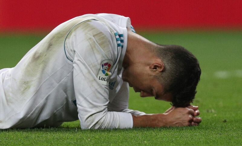 Soccer Football - Santander La Liga - Real Madrid vs Real Betis - Santiago Bernabeu, Madrid, Spain - September 20, 2017   Real Madrid’s Cristiano Ronaldo     REUTERS/Sergio Perez