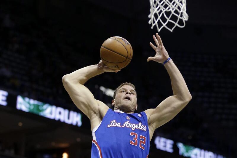 Blake Griffin scored 20 points for the Clippers on Monday night. Jeffrey Phelps / AP