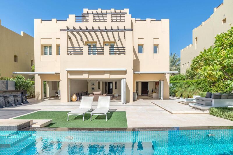 The exterior of the villa is traditionally Arabic. Courtesy LuxuryProperty.com