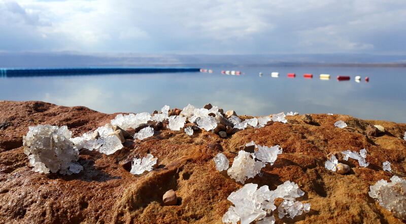 Salt crystals at Hilton Dead Sea Resort. Photo: Nico Dingemans