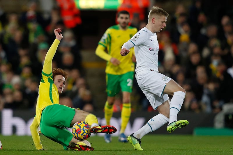 Oleksandr Zinchenko – 8. Started his first game since Boxing Day and made his case as he looks for a run in the side, proving to be a constant problem on the wing. AFP