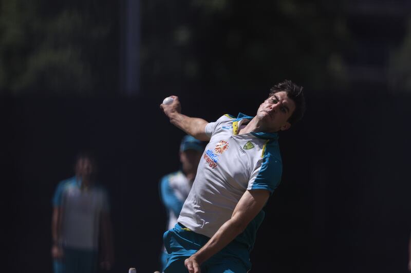 Australia captain Pat Cummins bowls. Getty Images
