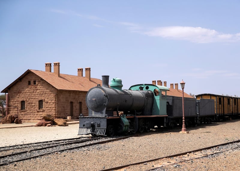 RIYADH, KINGDOM OF SAUDI ARABIA. 29 SEPTEMBER 2019. 
Railway station at Madaen Saleh in Al Ula.
(Photo: Reem Mohammed/The National)

Reporter:
Section: