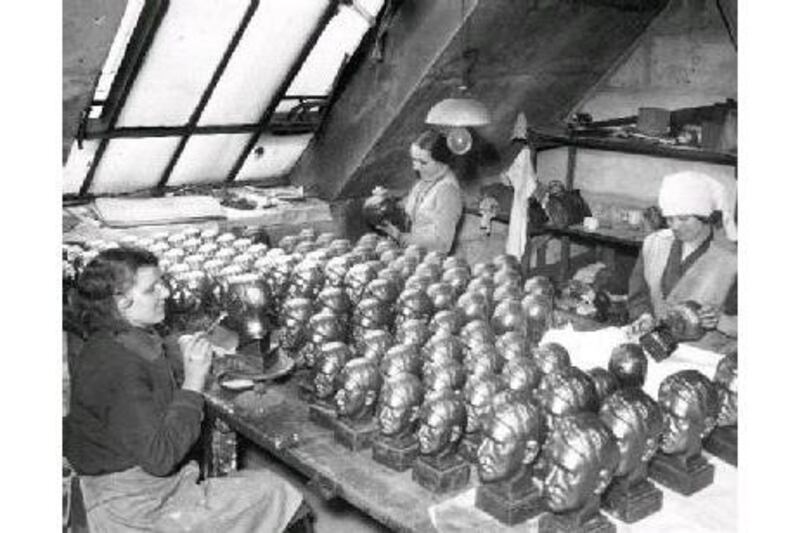 How Germany embraced the Führer: a production line of Hitler busts in 1937.