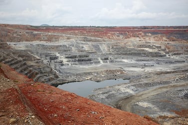 A Kansanshi open cast copper mine in Zambia. Africa is rich in minerals that are critical in the manufacture of EV batteries. Alamy