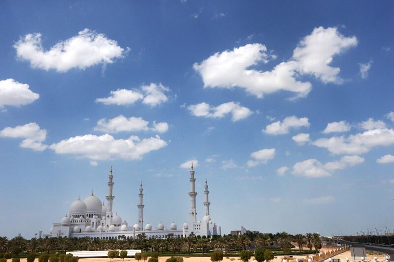 24 - September - 2013, Grand Zayed Mosque, Abu Dhabi

Weather in Abu Dhabi Today. Fatima Al Marzooqi/The National
 *** Local Caption ***  FM_AbuDhabiSep2013_005.JPG