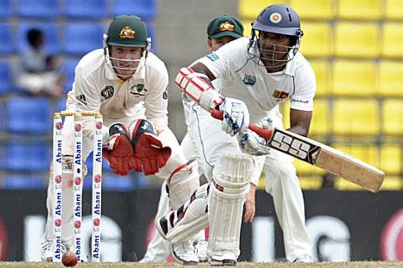 Kumar Sangakkara, right, hopes he can continue his scoring form at the SSC on his 100th Test.