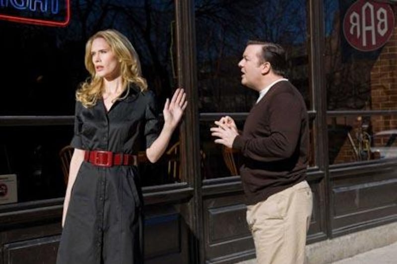 Stephanie March and Ricky Gervais in The Invention of Lying.