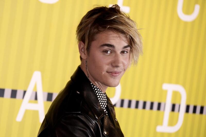 Justin Bieber arrives on the red carpet for the 32nd MTV Video Music Awards at the Microsoft Theater in Los Angeles. Paul Buck / EPA