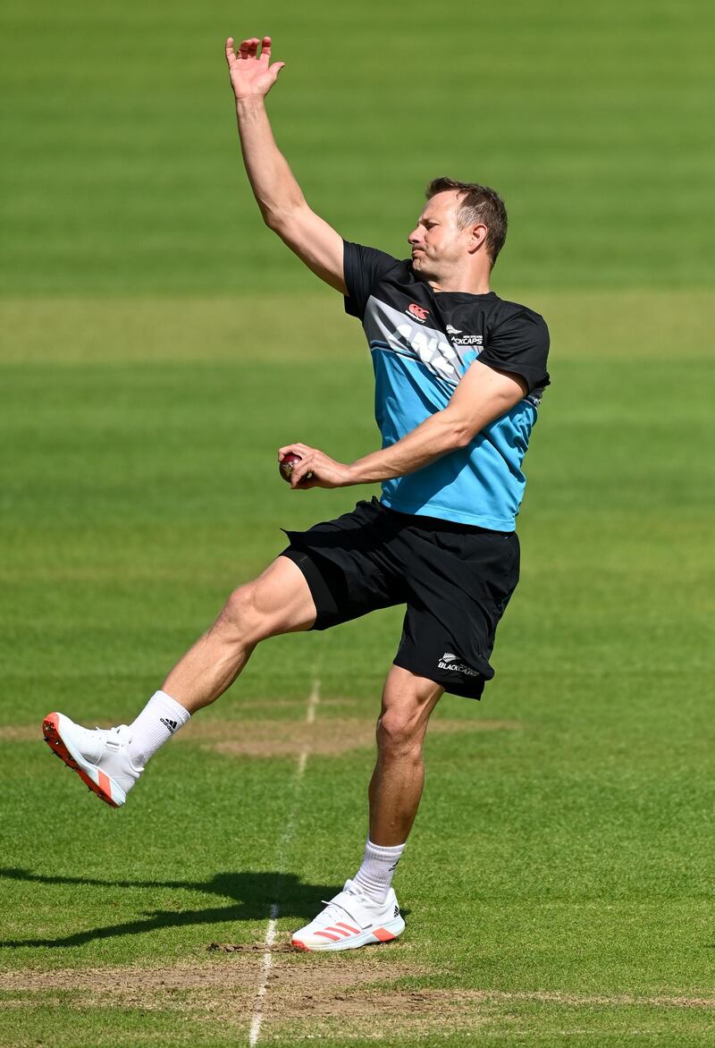 New Zealand pacer Neil Wagner during a nets session at Lord's Cricket Ground. Getty