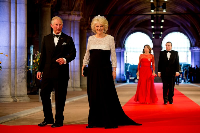 Prince Charles and the duchess attend a dinner in Amsterdam in 2013
