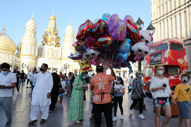 Balloons on sale at Global Village.