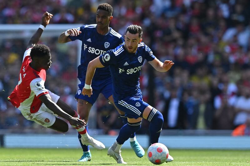 Jack Harrison - 5: Given runaround by Arsenal from most of the match. One fine run from own half in second half but could only pass the ball straight to an Arsenal defender and final ball let team down on other occasions. AFP