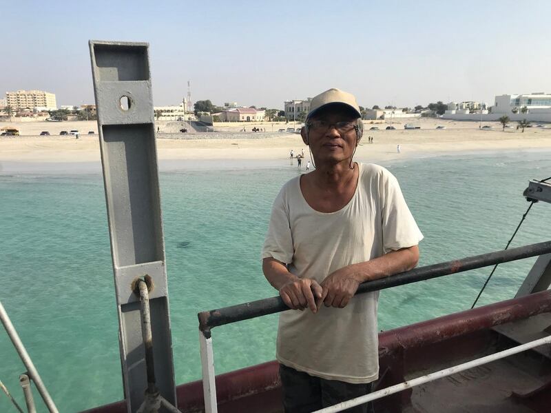 Chief engineer of the Mt Iba, Nay Win, had been waiting 43 months to return home. Trouble in Myanmar has further delayed his plans to go home from Umm Al Quwain where his ship has run aground.