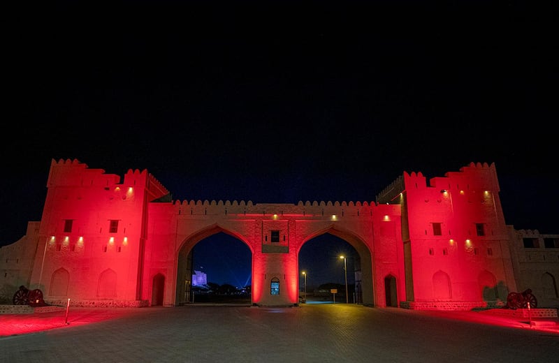 Fujairah fort is pictured at the weekend