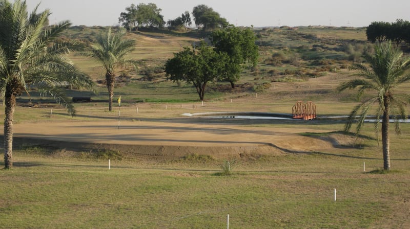 The 9th brown of Sharjah Wanderers Golf Club with the 7th fairway in the distance. Courtesy: Sharjah Wanderers Golf Club