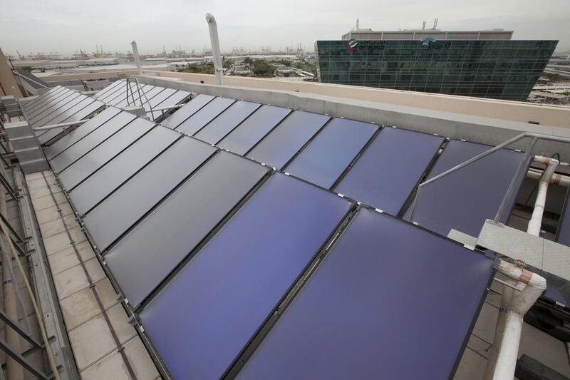 Dubai Carbon has enjoyed success with its rooftop solar projects. Jaime Puebla / The National