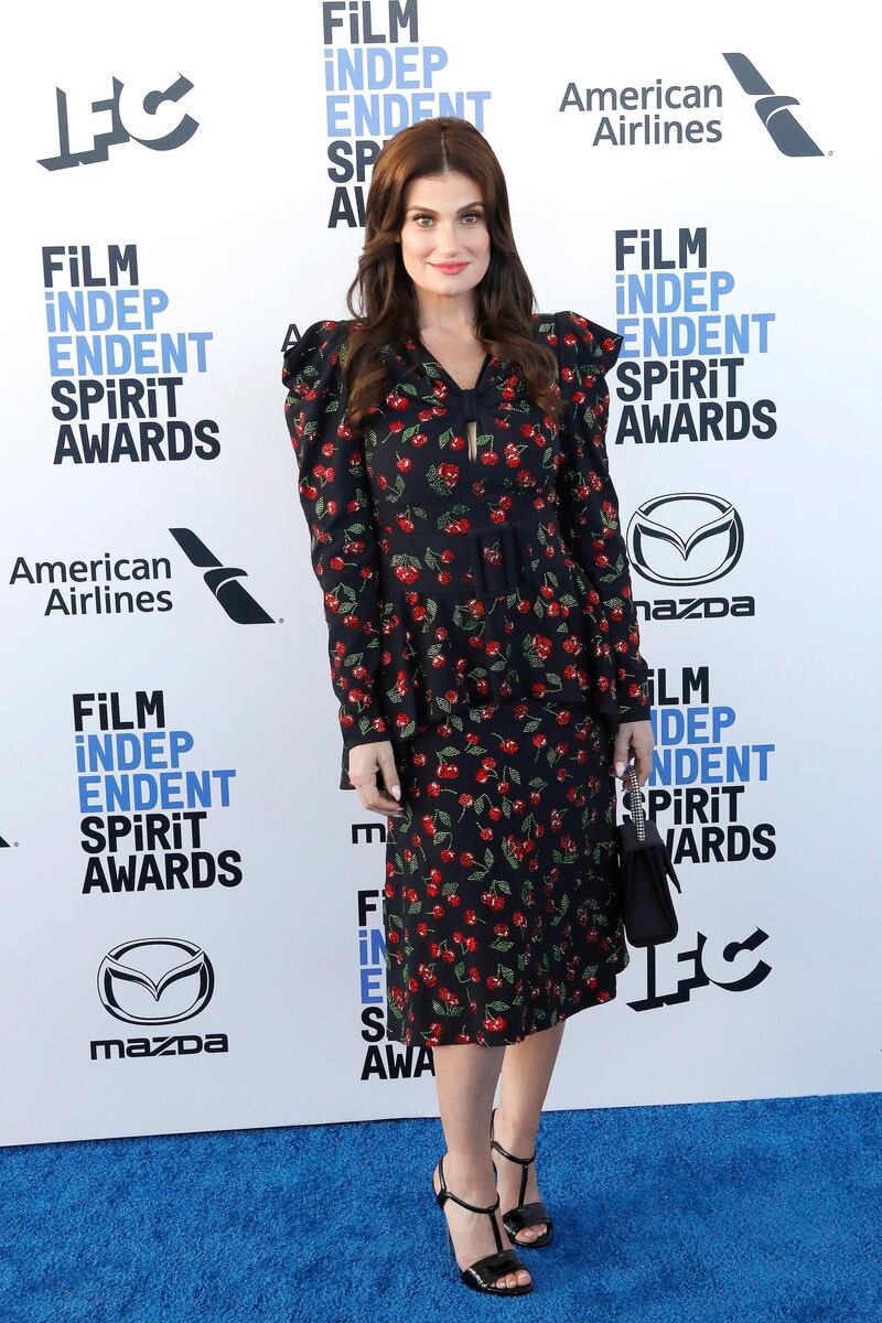 Idina Menzel arrives for the 35th Film Independent Spirit Awards in California on February 8, 2020. EPA