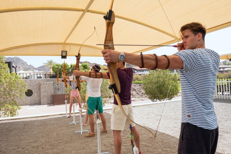 Archery at JA Hatta Fort Hotel 