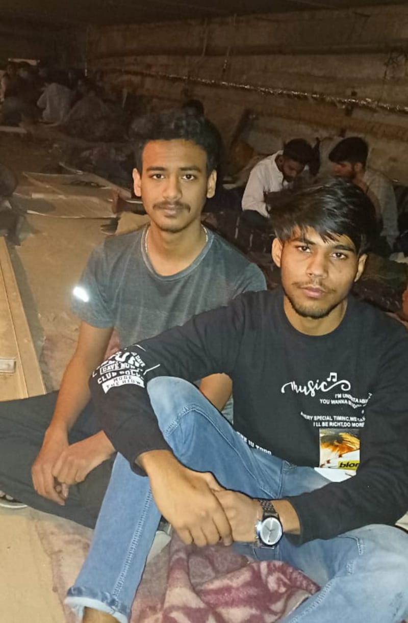 Soumalya (left) and Fahad are among about 350 Indian students living in the basement of VN Karazin Kharkiv National University. All photos: Fahad / Soumalya