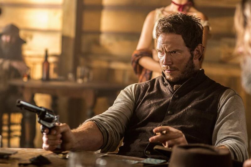 Chris Pratt appears in a scene from The Magnificent Seven. Sam Emerson / MGM / Columbia Pictures via AP
