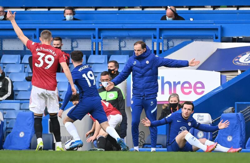 Ben Chilwell - 7: Replaced Alonso at left-back and looked to get forward from first minute. Lots of surging runs down left and one of those, followed by good cut-back at start of second half, set-up Ziyech for great chance to open scoring. Booked for rash lunge on Greenwood. Reuters
