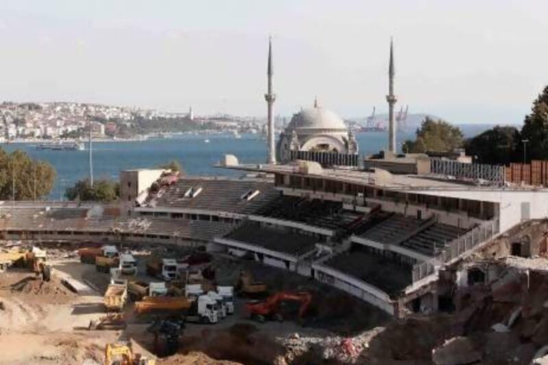 Besiktas' Inonu Stadium in Istanbul is being torn down to make way for a state-of-the-art facility. Osman Orsal / Reuters