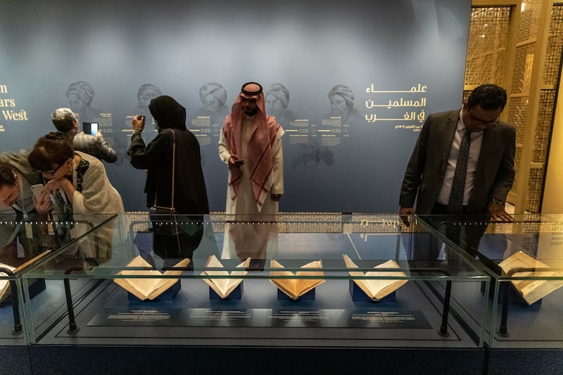 The House of Knowledge presents the Pearls of Wisdom exhibition at Qasr Al Watan, which runs until January 6. All Photos: Antonie Robertson / The National

