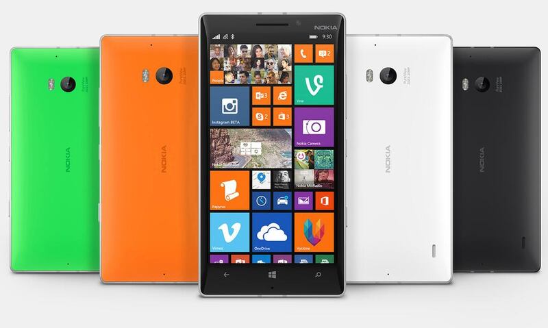 The Lumia 930 is one of the latest in the company’s attempts to compete with the likes of the Apple iPhone and the Samsung Galaxy S5. Courtesy Nokia