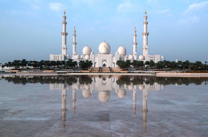Excursions for travellers cruising with Azamara to Abu Dhabi include a visit to the Sheikh Zayed Grand Mosque. Victor Besa / The National