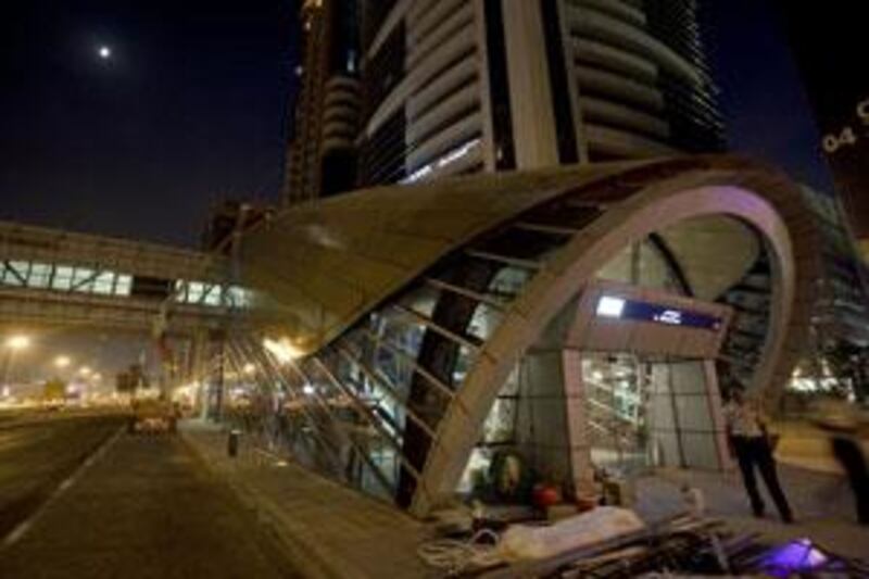 Dubai's Financial Center metro station. Last Minute convenience stores has withdrawn from running 18 of the 28 outlets on the Dubai Metro.