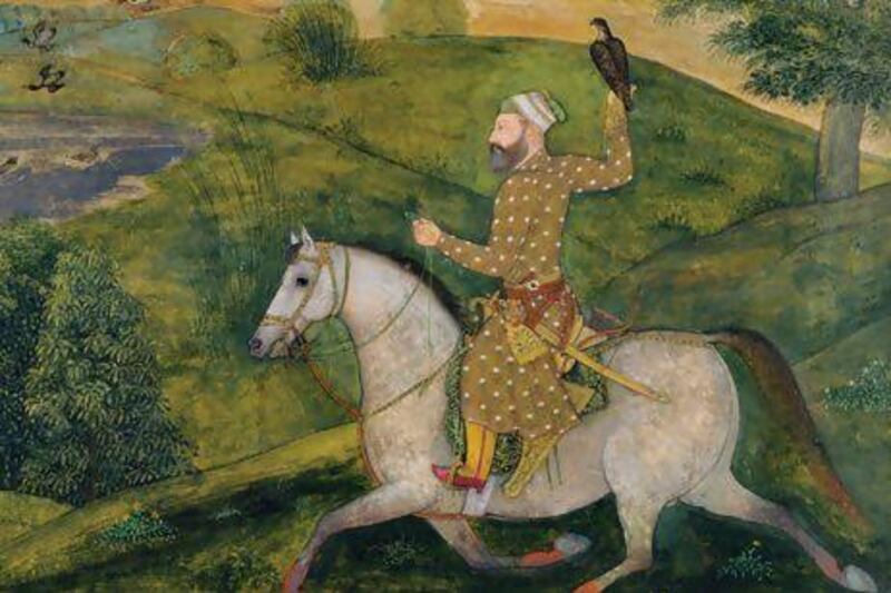 Allavardi Khan on horseback. Courtesy British Library