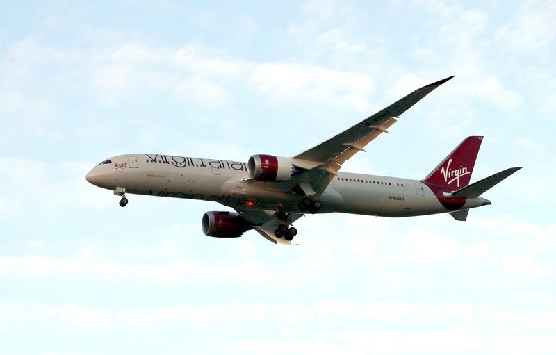 A Virgin Atlantic Airways Boeing 787-9 Dreamliner. PA