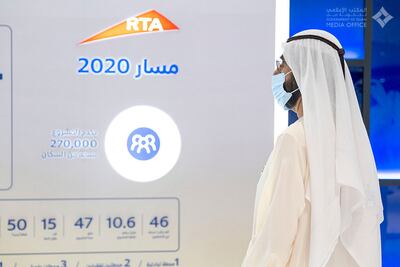 Mohammed bin Rashid launches the official operation of the 2020 metro route. With a length of 15 km, and a total of seven stations, at a cost of 11 billion dirhams, it will be opened to the public next September. Shaikh Mohammed bin Rashid twitter account