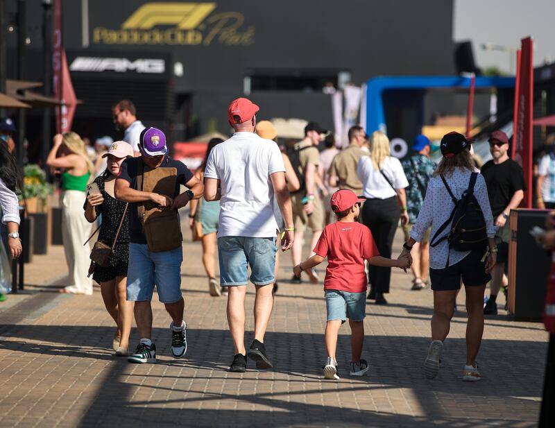 The sun was shining for Family Day on Friday at Abu Dhabi Grand Prix 2022