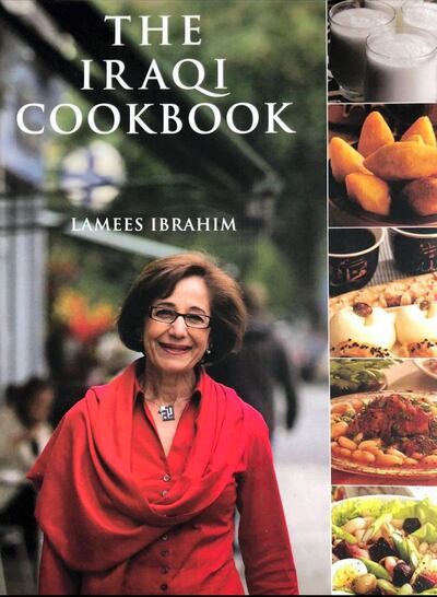 The homage to Dr Ibrahim's homeland, 'The Iraqi Cookbook', was published in 2009, a labour of love with the name of each dish painstakingly recorded in Arabic. Courtesy Lamees Ibrahim 