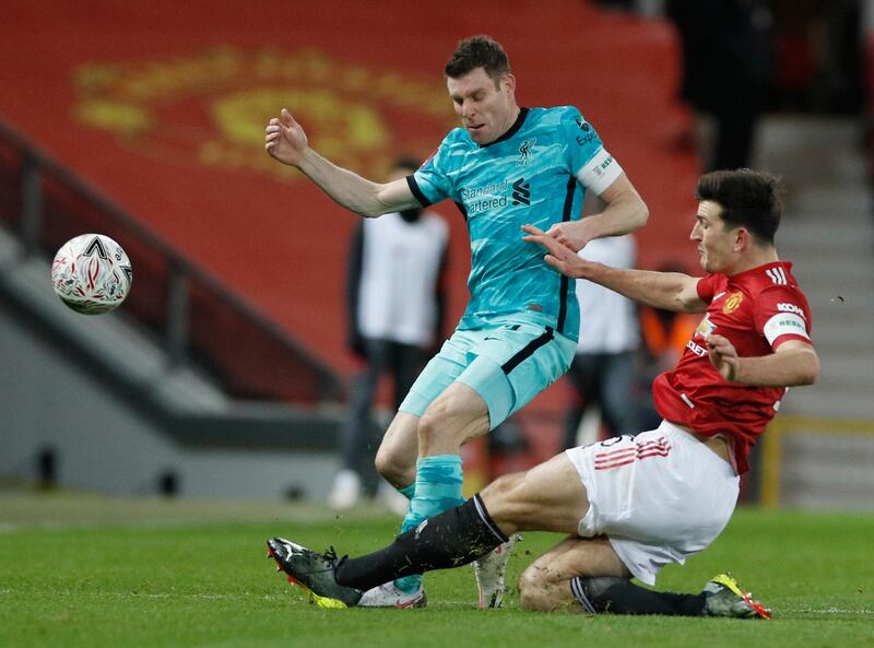 Harry Maguire, 7 - Captain and mainstay in an unchanged defence. Hit hard by Milner in an early challenge. Kept busy but nothing wrong with his pass to Cavani which led towards Liverpool’s second. AP