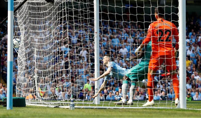 Foden scores their only goal. Reuters