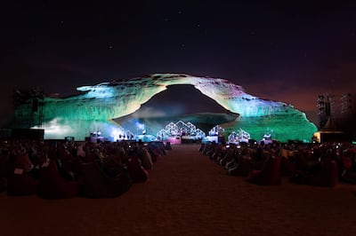 Outdoor film screenings and concerts under the stars. Photo: Royal Commission for AlUla