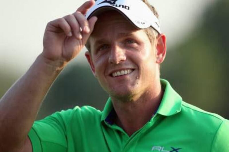 Luke Donald had a blemish-free round on day one at the Earth course.