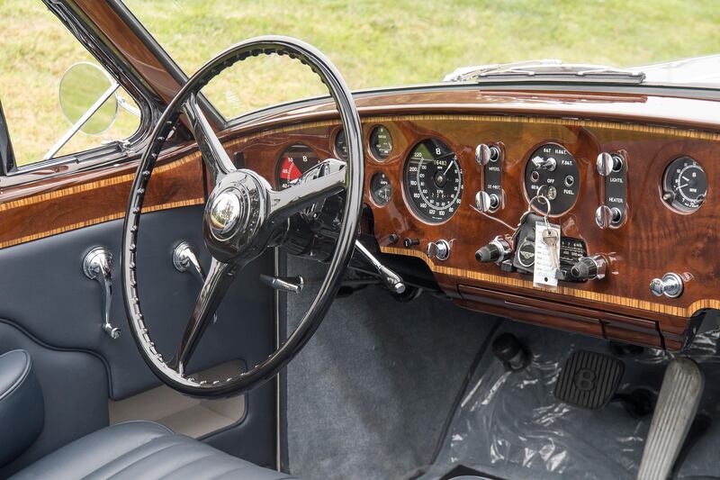 The interior of the restored 1958 Bentley. David Paul Morris/Bloomberg