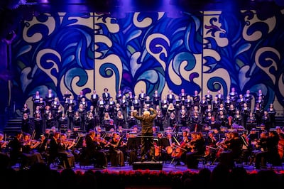 The National Polish Orchestra on stage. Photo: Dubai Opera