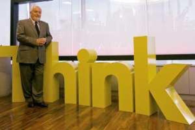 Dubai - January 21, 2010 - Ramzi Raad, founder and chairman of TBWA/RAAD Advertising Agency in his office in Dubai, January 21, 2010. (Photo by Jeff Topping/The National) *** Local Caption ***  JT005-0121-TBWA_MG_0505.jpg