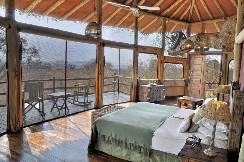 The bedroom at Tarangire Treetops. Courtesy: Elewana Collection