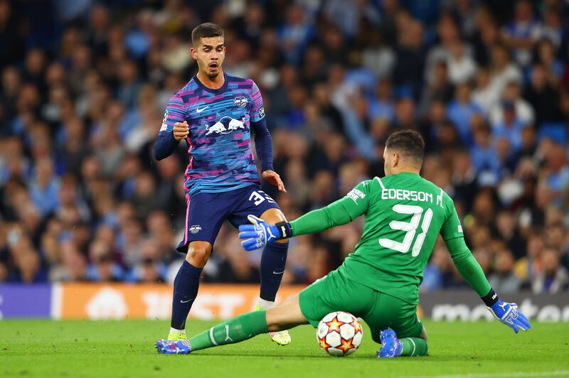 Andre Silva – 5. Leipzig’s summer singing started the game with a sloppy challenge on Ederson and he went on to miss a number of chances. Found the net but the goal was chalked off. Getty Images