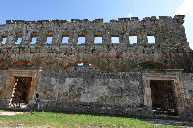 Author Gertrude Bell described the Qalb Loze church as “the beginning of a new chapter in the architecture of the world. The fine and simple beauty of Romanesque was born in North Syria.” AFP