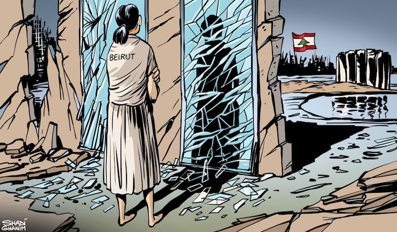 Our cartoonist's take on the anniversary of the Beirut blast