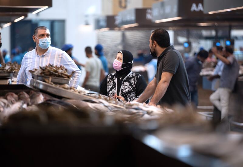 Abu Dhabi’s recently revamped Mina Zayed Fish Market sits alongside the original in Mina Zayed. Victor Besa / The National