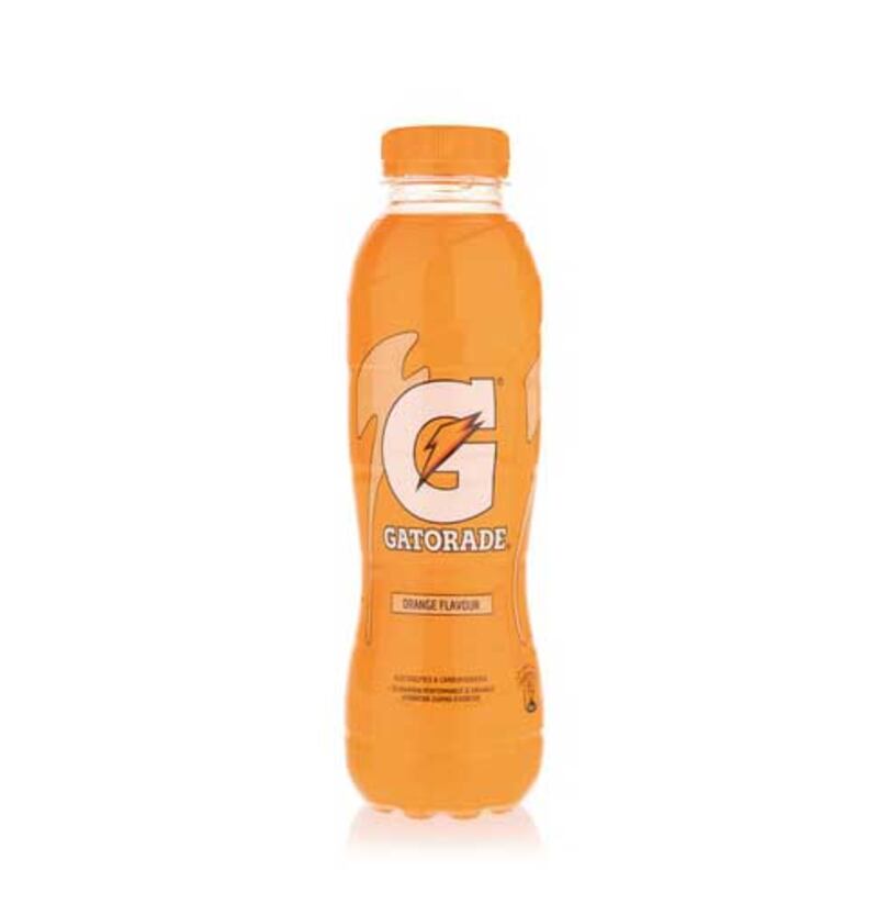 Gatorade orange with 2.7 pH level. Photo: Gatorade